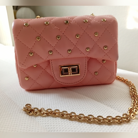 ZOMI GEMS Classic Quilted Stud Flap Mini Handbag - Picture 2 of 6